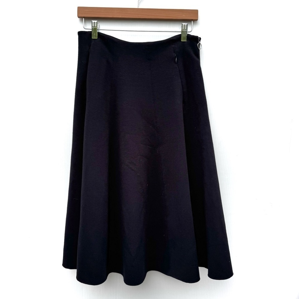T by Alexander Wang Black Midi Skirt with pockets